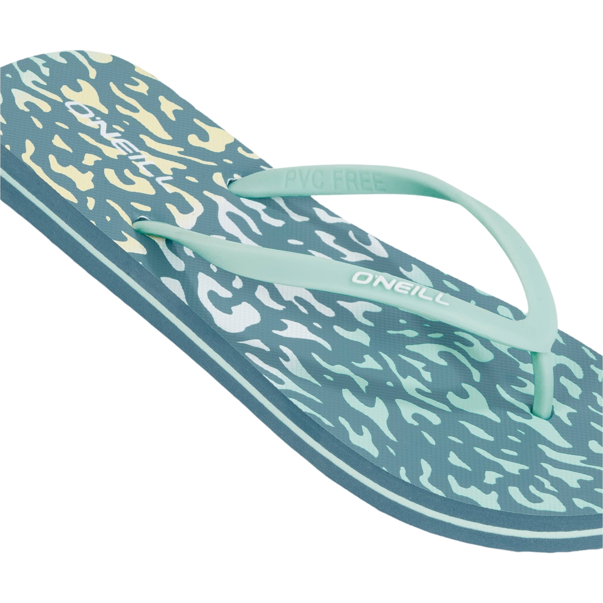 2025 O'Neill Womens Profile Graphic Sandals 1400060 - Yellow Animal Blur